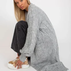 JEANS Neuleet | Plus!></noscript>Rue Paris Maren taskullinen neuletakki v.harmaa