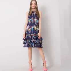 JEANS Minimekot>Rue Paris Mariangela mekko navy/kuvioitu