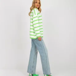 JEANS Pitkähihaiset Paidat | Neuleet>Rue Paris Onore limeraidallinen neulospaita