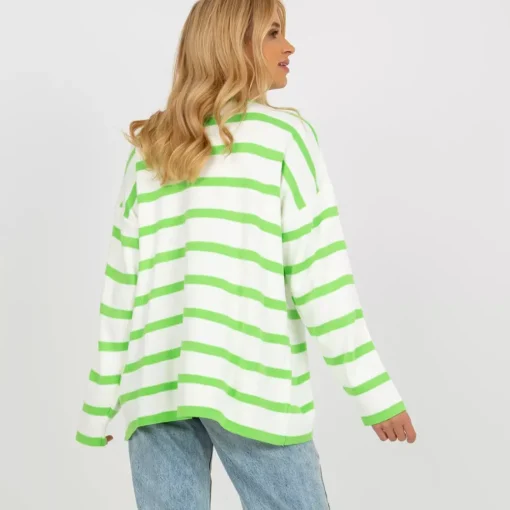 JEANS Pitkähihaiset Paidat | Neuleet>Rue Paris Onore limeraidallinen neulospaita