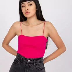 JEANS Lyhythihaiset Paidat Ja Topit>Rue Paris Ottawa ribbitoppi fuksia