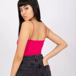 JEANS Lyhythihaiset Paidat Ja Topit>Rue Paris Ottawa ribbitoppi fuksia