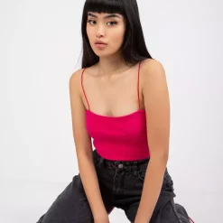 JEANS Lyhythihaiset Paidat Ja Topit></noscript>Rue Paris Ottawa ribbitoppi fuksia