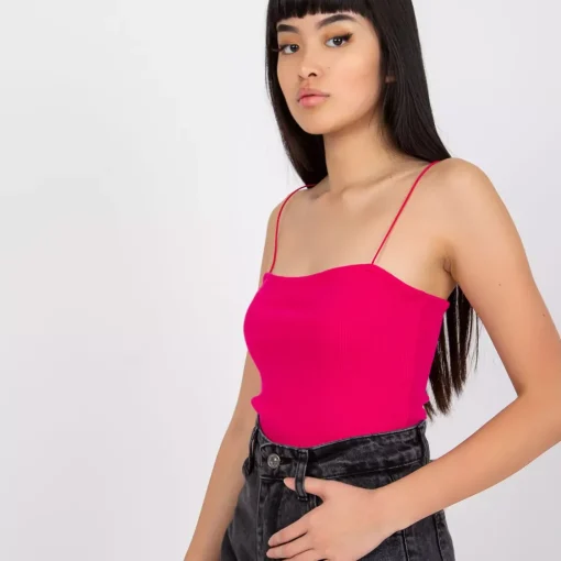 JEANS Lyhythihaiset Paidat Ja Topit>Rue Paris Ottawa ribbitoppi fuksia