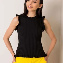 JEANS Lyhythihaiset Paidat Ja Topit>Rue Paris Penny superstrtech toppi musta