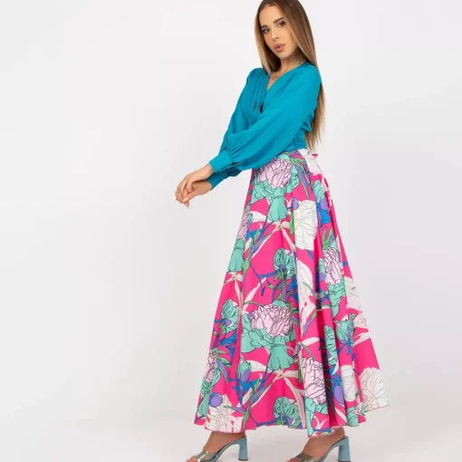 JEANS Hameet>Rue Paris Poetry kuvioitu maksihame