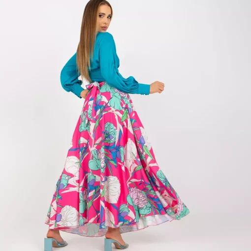 JEANS Hameet>Rue Paris Poetry kuvioitu maksihame