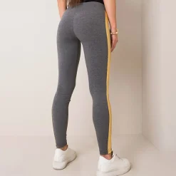JEANS Leggingsit>Rue Paris Rissa leggingsit tummanharmaa/kulta