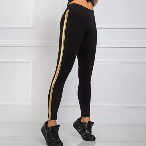JEANS Leggingsit>Rue Paris Rissa leggingsit kulta/musta