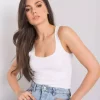 JEANS Lyhythihaiset Paidat Ja Topit>Rue Paris Robertina ribbitoppi valkoinen