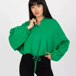 JEANS Hupparit>Rue Paris Rubie Crop huppari vihreä