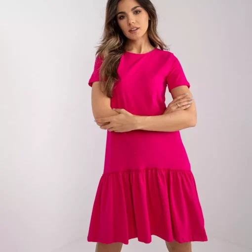JEANS Minimekot>Rue Paris Sally trikoomekko fuksia