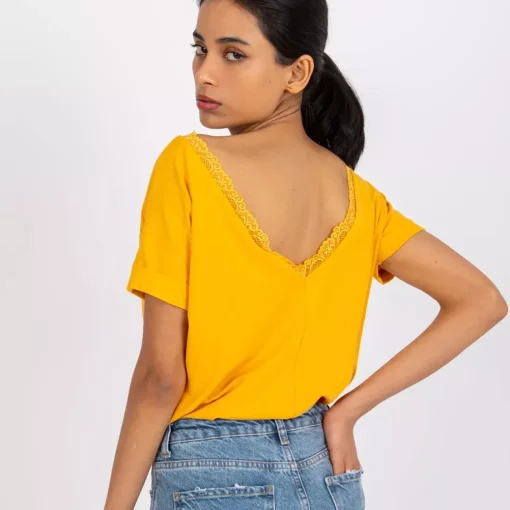 JEANS Lyhythihaiset Paidat Ja Topit>Rue Paris Salma t-paita mustard