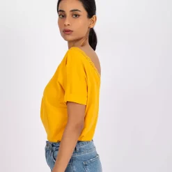 JEANS Lyhythihaiset Paidat Ja Topit>Rue Paris Salma t-paita mustard