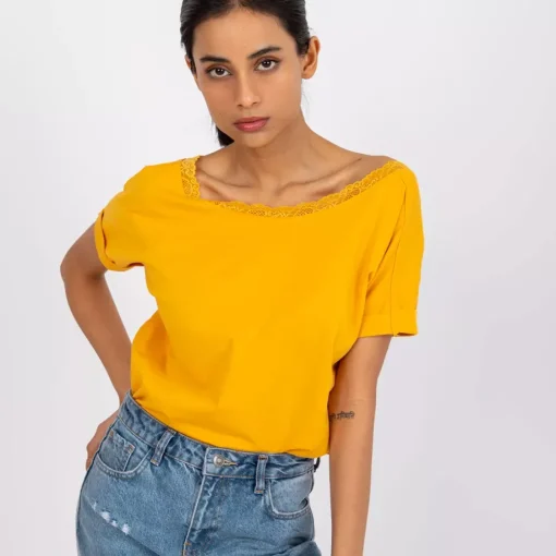 JEANS Lyhythihaiset Paidat Ja Topit>Rue Paris Salma t-paita mustard