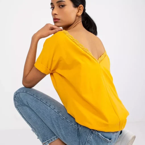 JEANS Lyhythihaiset Paidat Ja Topit>Rue Paris Salma t-paita mustard