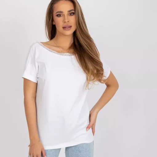 JEANS Lyhythihaiset Paidat Ja Topit>Rue Paris Salma t-paita valkoinen