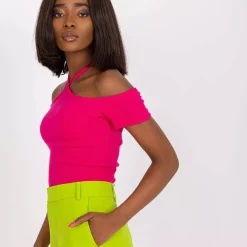 JEANS Lyhythihaiset Paidat Ja Topit></noscript>Rue Paris Seila ribbipaita fuksia