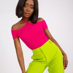 JEANS Lyhythihaiset Paidat Ja Topit></noscript>Rue Paris Seila ribbipaita fuksia