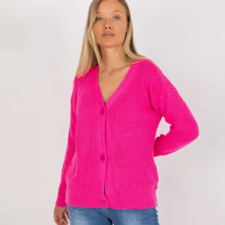 JEANS Neuleet>Rue Paris Sophia neuletakki neonpinkki
