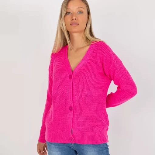 JEANS Neuleet>Rue Paris Sophia neuletakki neonpinkki