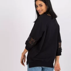 JEANS Pitkähihaiset Paidat></noscript>Rue Paris Torino trikoopaita musta