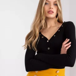 JEANS Pitkähihaiset Paidat>Rue Paris Tracy ribbipaita musta
