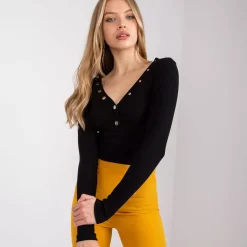 JEANS Pitkähihaiset Paidat></noscript>Rue Paris Tracy ribbipaita musta