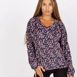 JEANS Pitkähihaiset Paidat>Rue Paris Velba velourpaita pikkukukkainen