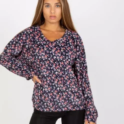JEANS Pitkähihaiset Paidat>Rue Paris Velba velourpaita pikkukukkainen
