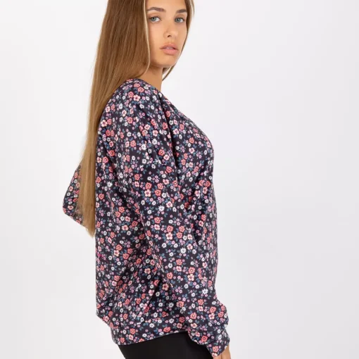 JEANS Pitkähihaiset Paidat>Rue Paris Velba velourpaita pikkukukkainen