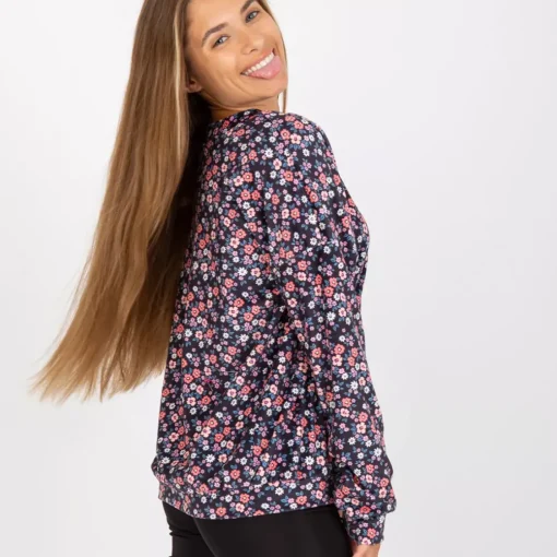 JEANS Pitkähihaiset Paidat>Rue Paris Velba velourpaita pikkukukkainen