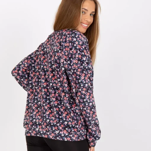 JEANS Pitkähihaiset Paidat>Rue Paris Velba velourpaita pikkukukkainen