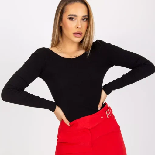 JEANS Pitkähihaiset Paidat>Rue Paris Viola ribbipaita musta
