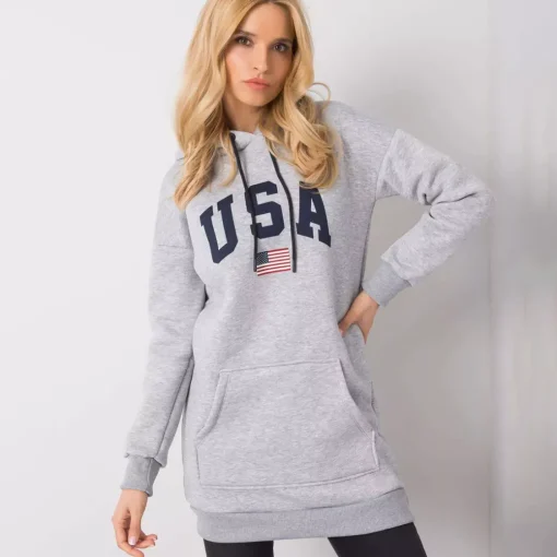 JEANS Hupparit>Rue Paris Yetty huppari vaaleanharmaa