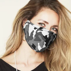 JEANS Kasvosuojat>Säädettävä kasvosuoja nenälangalla harmaa camo