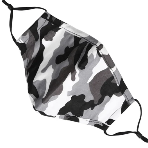 JEANS Kasvosuojat>Säädettävä kasvosuoja nenälangalla harmaa camo
