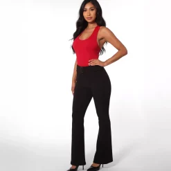 JEANS Housut></noscript>ShoSho Amore housut vyöllä musta