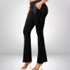 JEANS Housut>ShoSho Belle housut musta/liituraita