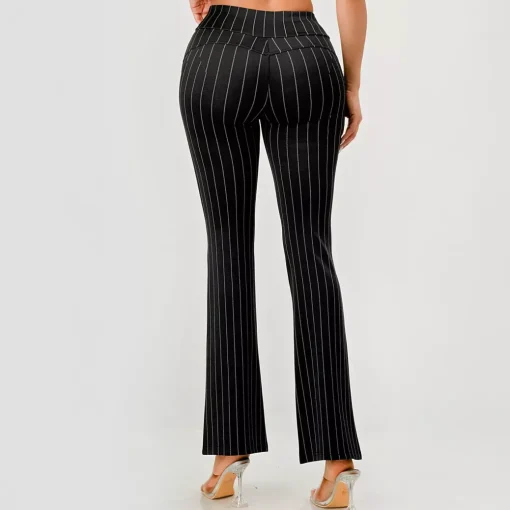 JEANS Housut>ShoSho Belle housut musta/liituraita