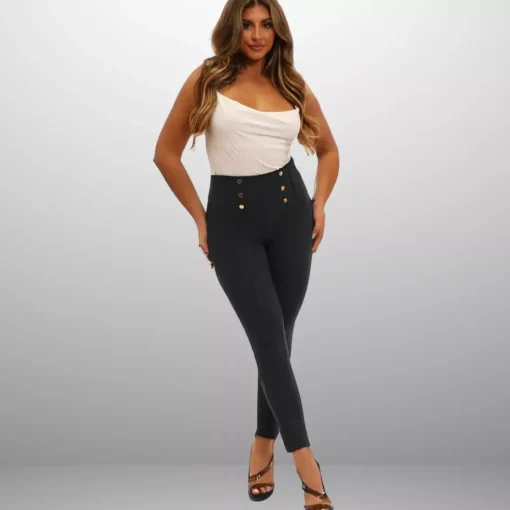 JEANS Housut>ShoSho Denise treggingsit musta