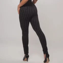 JEANS Housut></noscript>ShoSho Denise treggingsit musta/ruutu