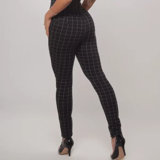 JEANS Housut>ShoSho Denise treggingsit musta/ruutu