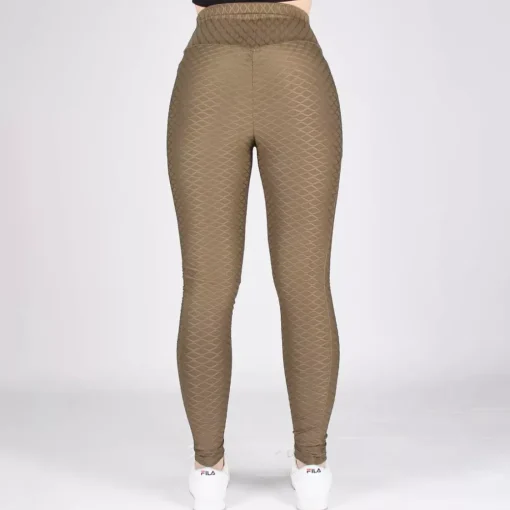 JEANS Leggingsit>ShoSho Diamond Honeycomb leggingsit khaki