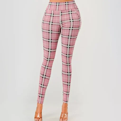 JEANS Housut>ShoSho Emmy treggingsit roosa/tweed