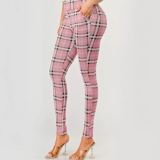 JEANS Housut>ShoSho Emmy treggingsit roosa/tweed