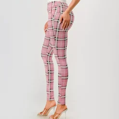 JEANS Housut></noscript>ShoSho Emmy treggingsit roosa/tweed