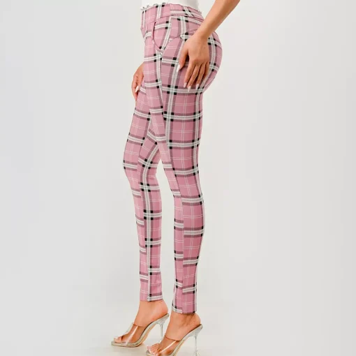 JEANS Housut>ShoSho Emmy treggingsit roosa/tweed