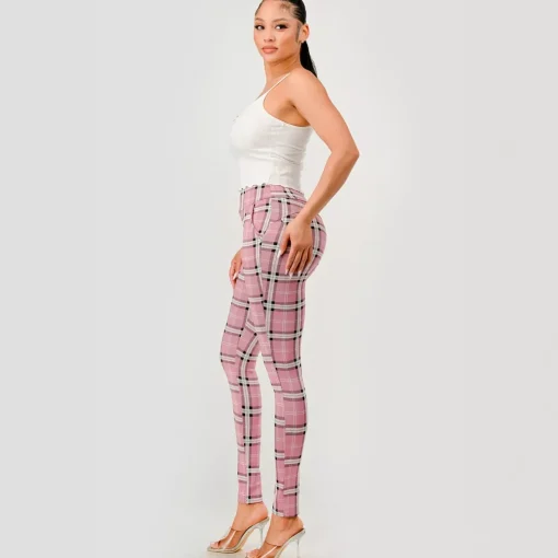 JEANS Housut>ShoSho Emmy treggingsit roosa/tweed