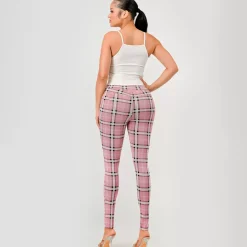 JEANS Housut></noscript>ShoSho Emmy treggingsit roosa/tweed